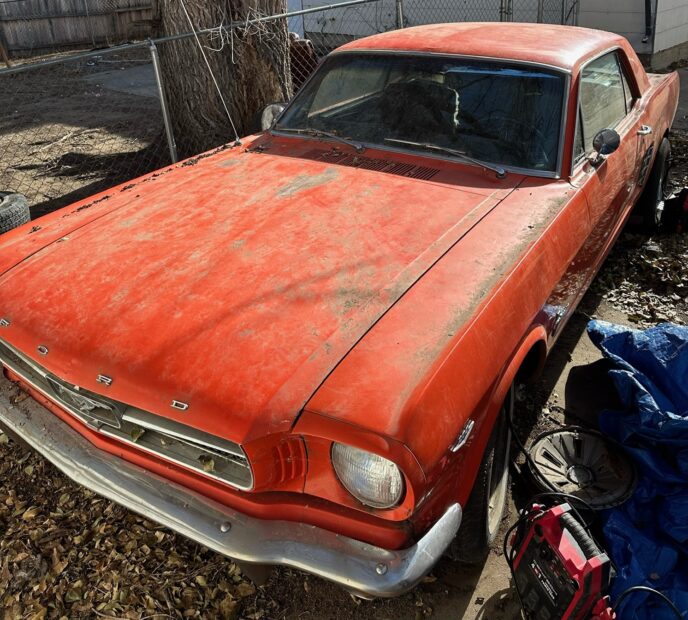 The start of the 1965 Mustang Coupe has begun.